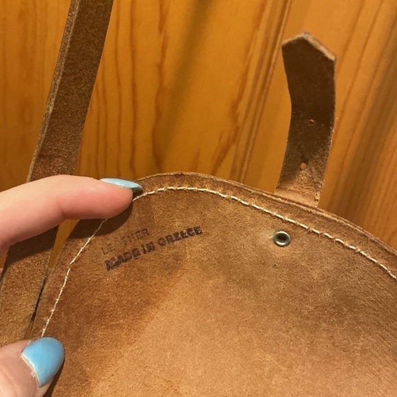 Small Brown Leather Crossbody - Picture 4 of 6